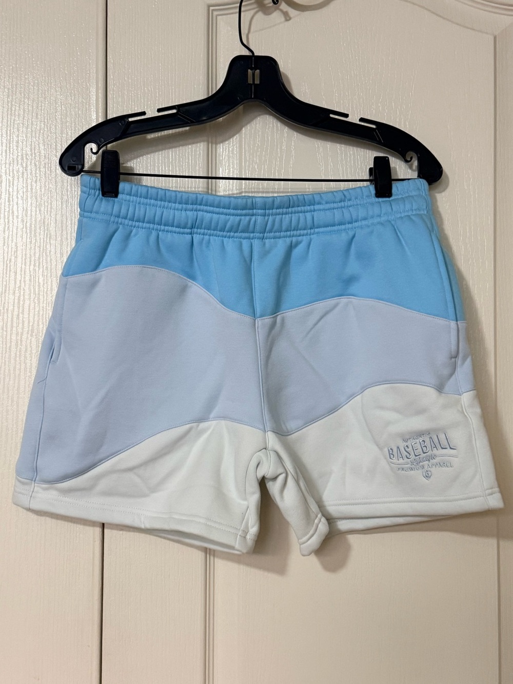 Baseball Lifestyle 101 Mens Blue Wave Sweatshorts | Size Small